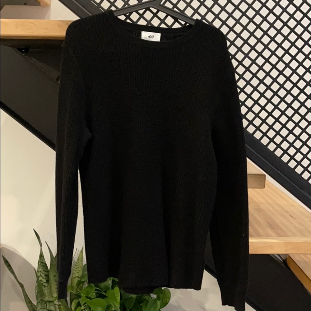H&M black crew neck sweater